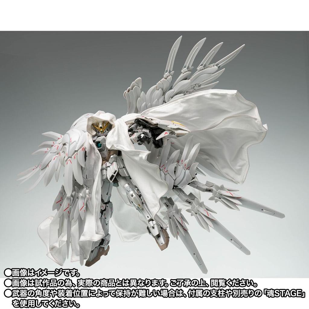 GUNDAM FIX FIGURATION METAL COMPOSITE Wing Gundam Zero Cloaked Custom, примерно 170 мм, АБС-пластик и ПВХ и литой металл и ткань, предварительно окрашенный, готовый