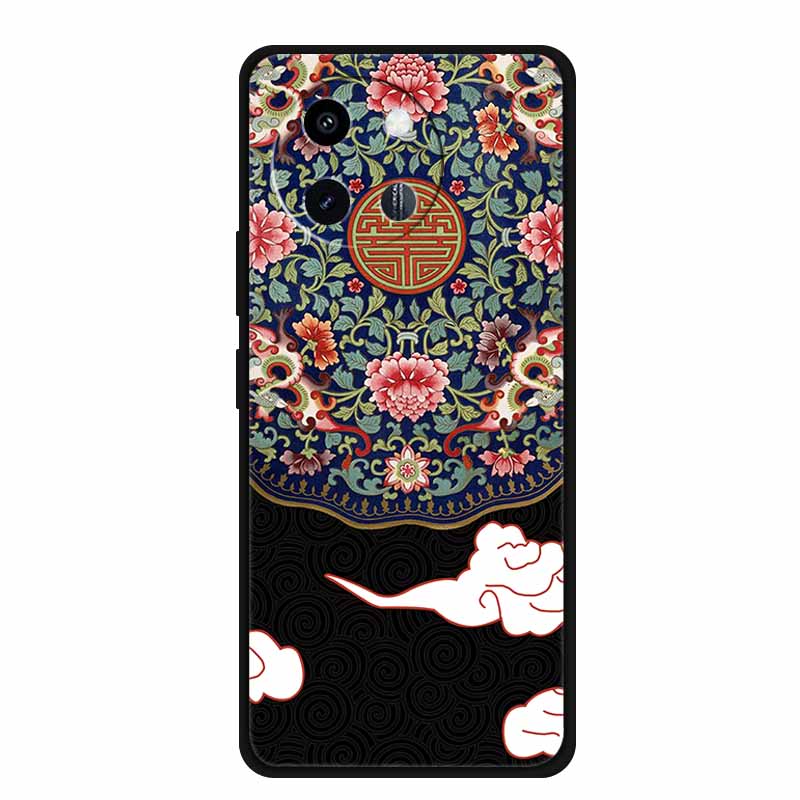 3D Lovely Cute Case For Vivo Y38 Y200i Y200T T3X Soft TPU Silicone Bumper Protector Relief Flower Emboss Phone Cover Funda Capa
