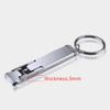 Ultra-Thin Nail Clipper Stainless Steel Foldable Nail Cutter With Nail File