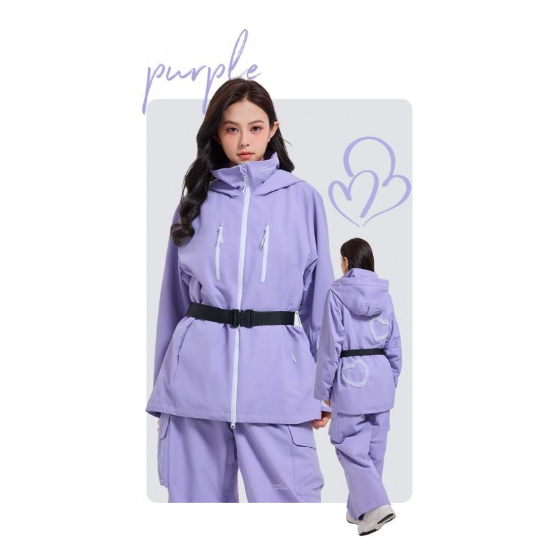 Womens Ski Jacket Sweet Style Thickened Professional Snowboard Windproof Waterproof Warm Snow Outfit