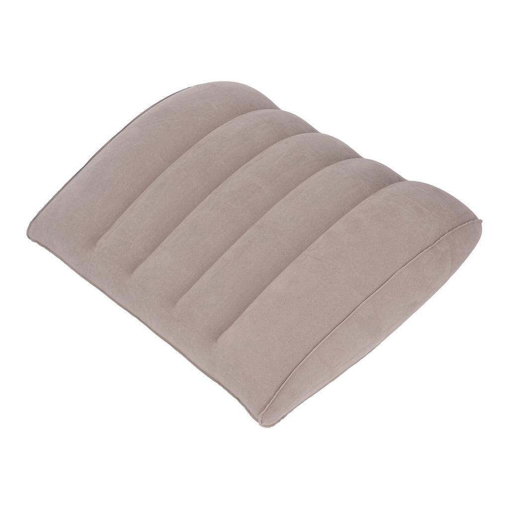 Inflatable Lumbar Pillow Portable Inflatable Lumbar Support Pillow for Car Office Travel Gray
