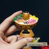 3D Chinese Style Food Magnet: Lobster & Noodles Hot Pot with Mantis Shrimp Sticker