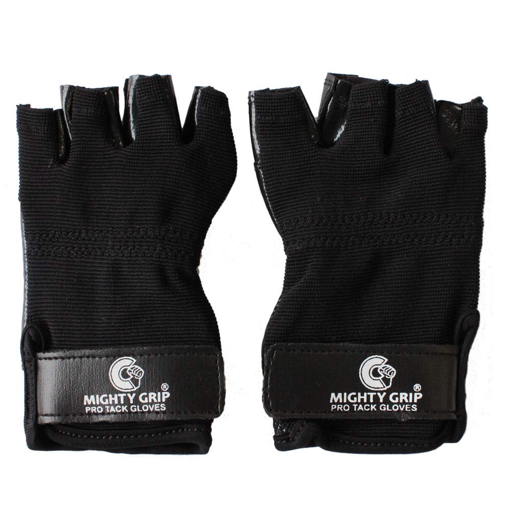 Mighty Grip Professional Tuck Gloves with Non-Slip Resistance for Pole Dancing (Black, Size XS)