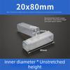 5pcs Portable Square Drill Bit Packaging Boxes Transparent Plastic Packaging Box Telescopic Storage Boxes Accessories Storage