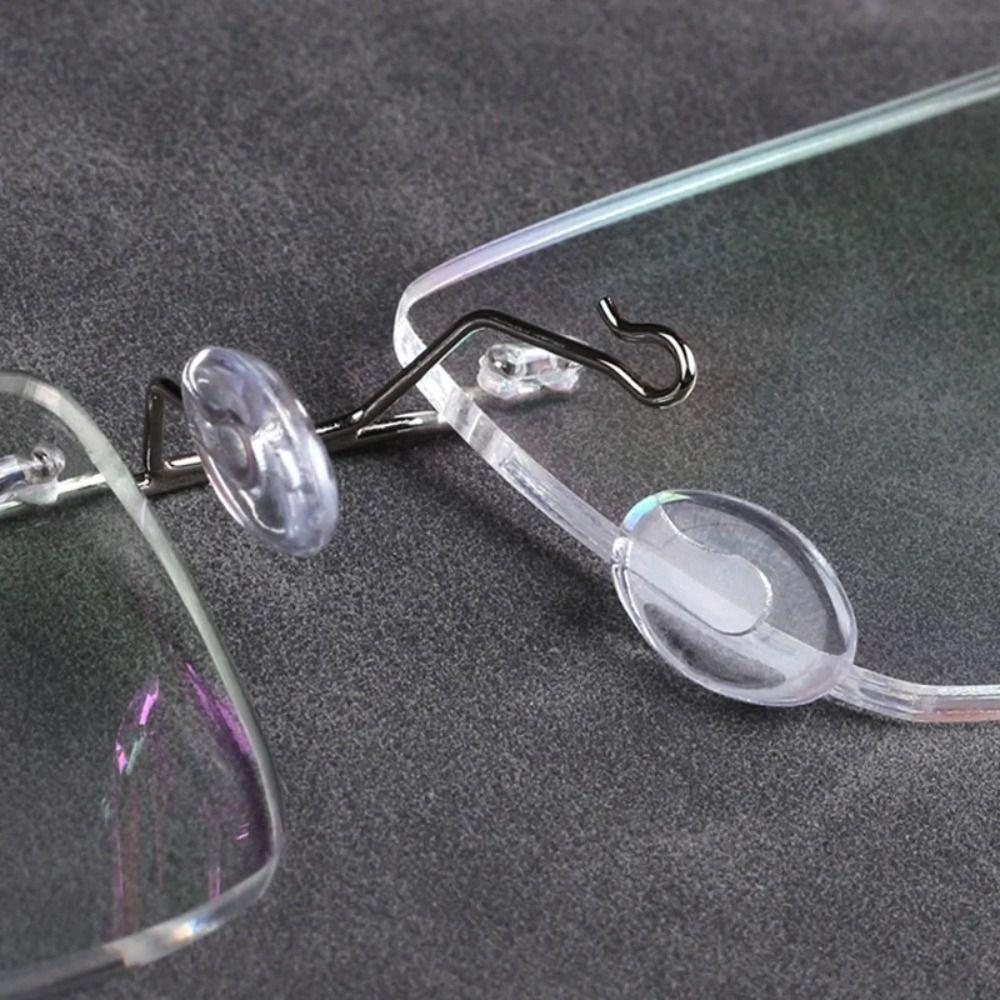 Transparent Clear Oval Eyeglass Nose Bracket Anti-slip Nose Support Men Women