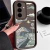 Mountain Pattern TPU Soft Phone Case For Samsung Galaxy S25 S24 FE S23 Ultra S22 S21 A16 A55 A54 A35 A34 A52 A15 A14 Shockproof Matte Silicone Cover
