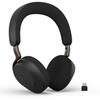 Беспроводная гарнитура Jabra Evolve3 75 UC, двойная, с адаптивным шумоподавлением (ANC), Bluetooth Link390c, черная, складная, накладная, 110 часов воспроизведения