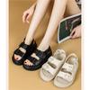 2025 Summer Shoes Women Genuine Leather Sandals Flat Non-slip Cow Leather Brand Ladies Sandals