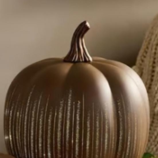 Хэллоуин Блестящее украшение тыква Мерцающая тыква Фигурка Полимерная статуэтка Скульптура