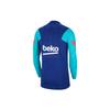Nike FC Barcelona 20-21 Season Half-Zip Colorblock Long Sleeve Training Top Men Tops Blue CW1382-456