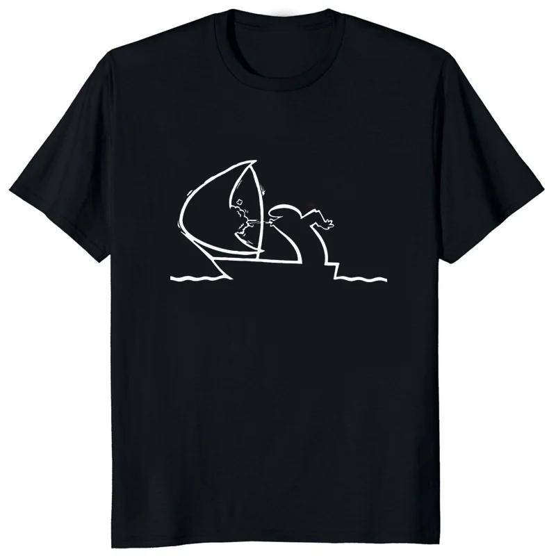 Korea Style La Linea The Line Osvaldo Cavandoli TV Tshirt Comfortable Streetwear Man T-shirt Hipster Casual Loose WoTee