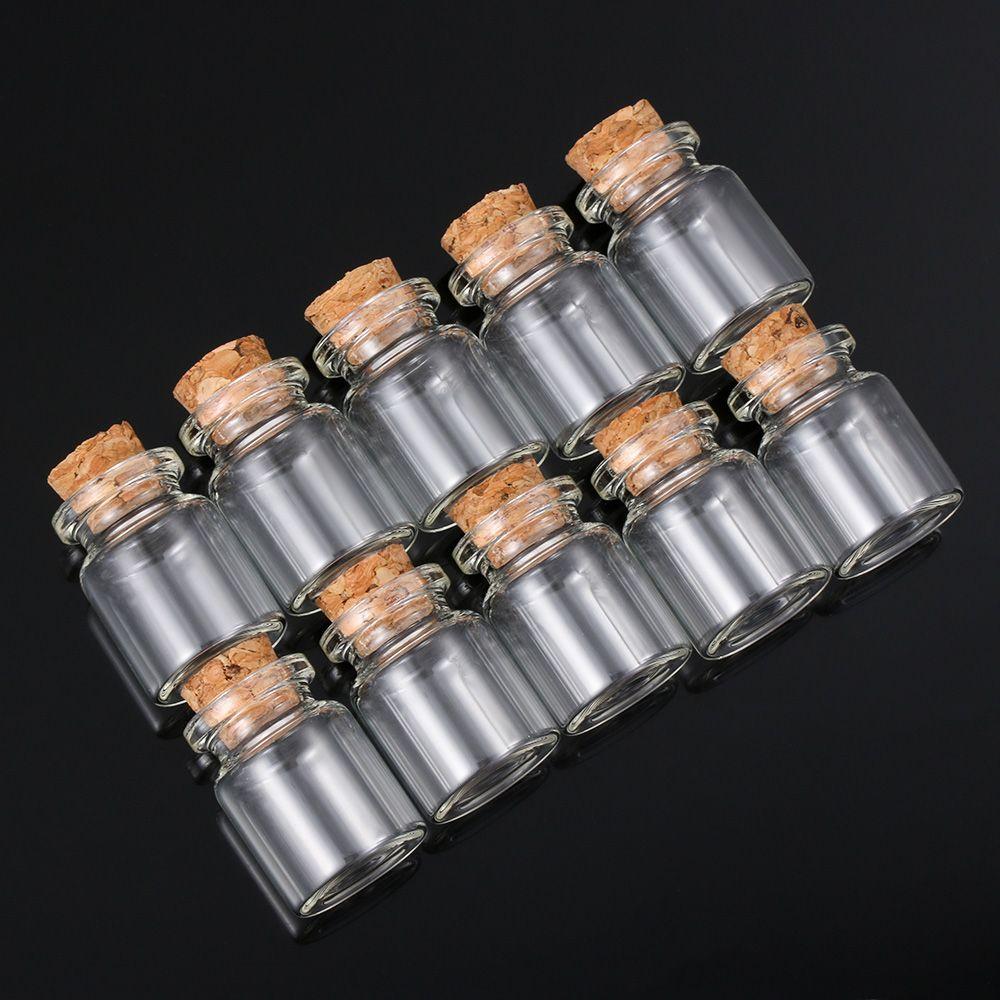 Wishing Tiny Small Mini Containers Message Bottles Transparent Wishing Bottle With Cork Stopper