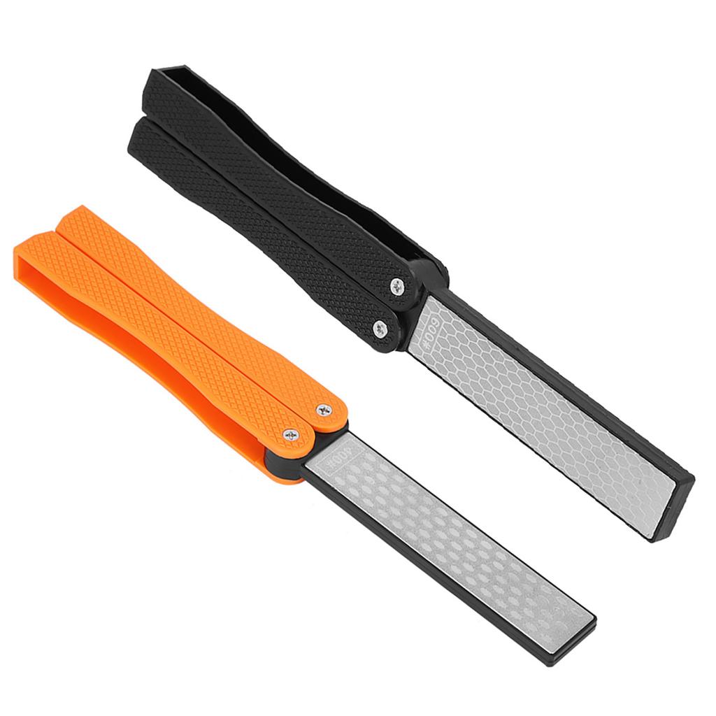 Двусторонняя точилка для ножей Двусторонняя точилка для ножей Портативная складная портативная точилка с защитой от скольжения Точилка