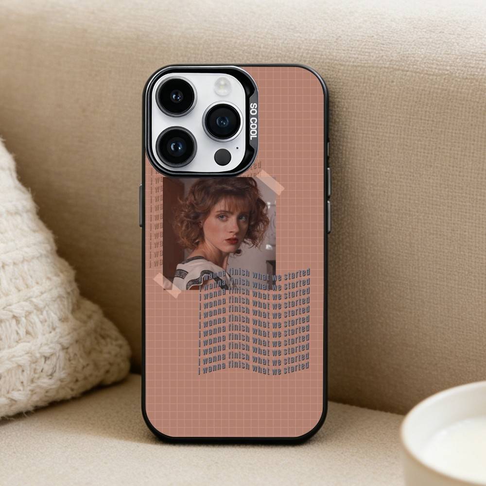 N-Natalia Dyer Phone Case For iPhone 16,15,14,13,12,17,Pro,MAX Black Matte Shockproof Cover
