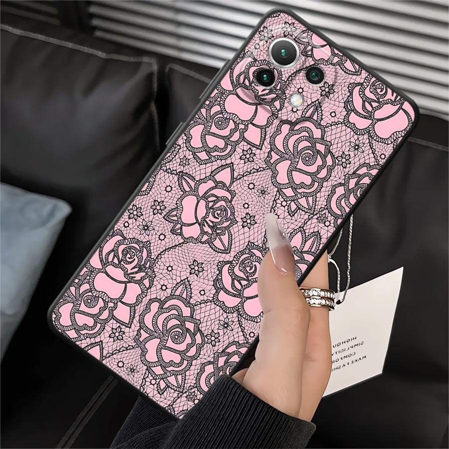 Чехол для Xiaomi Mi 14 12 12T Pro 10T 12X 11 13 Lite 11T Funda Чехол для телефона Креативный кружевной узор