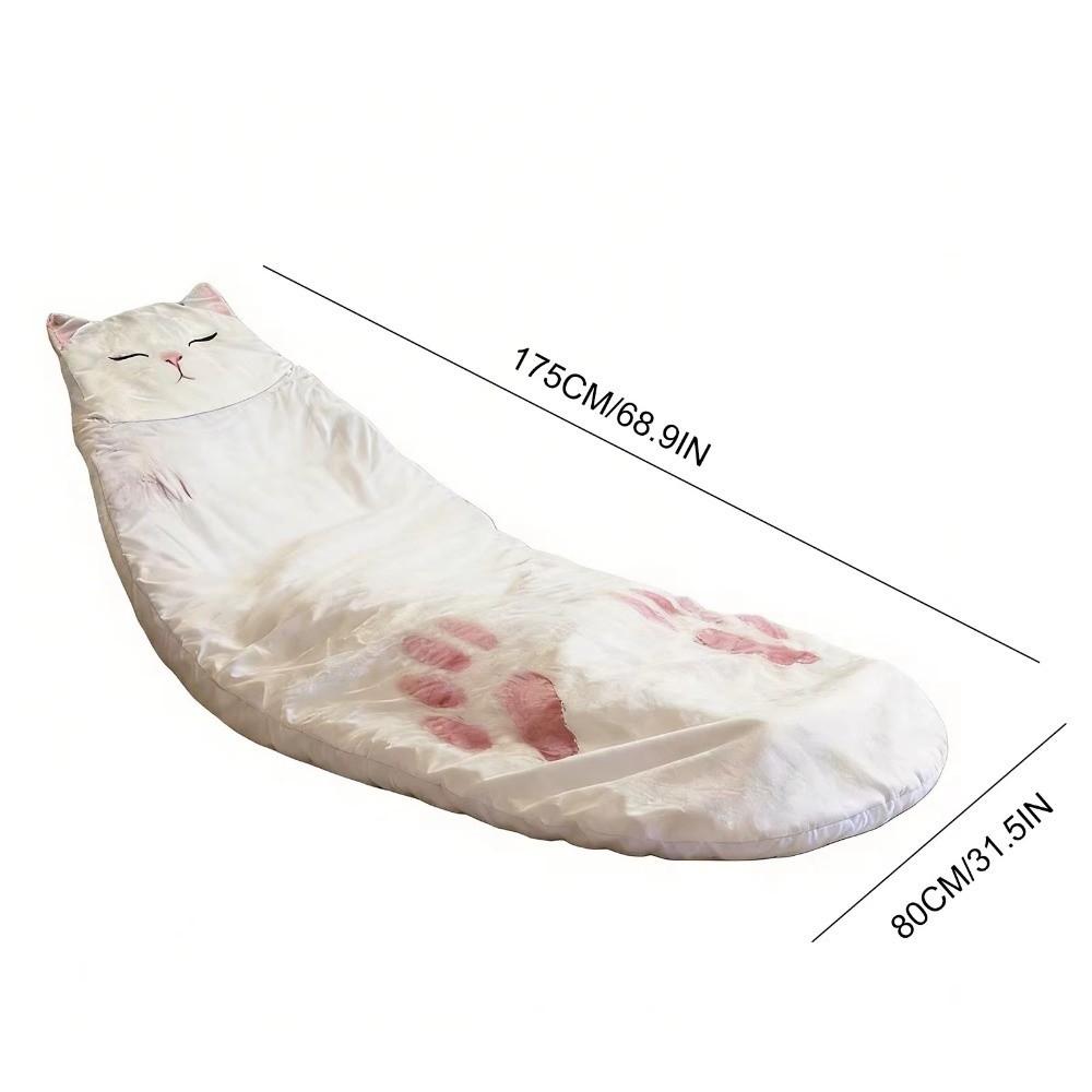 Мягкий Плюшевый Кот Конверт Спальный Мешок Уютное Теплое Одеяло Милый Туристический Спальный Мешок Походы