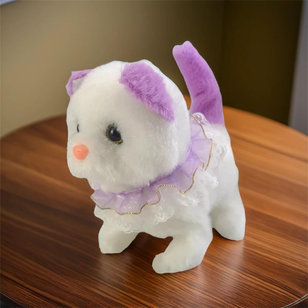 Электрическая плюшевая игрушка, которая ходит, лает и движется, имитация машины, плюшевая игрушка