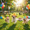 6/12/24Pcs Colorful Pet Party Hat for Stuffed Animals Dog Party Headdress Cone Birthday Hat  Animal