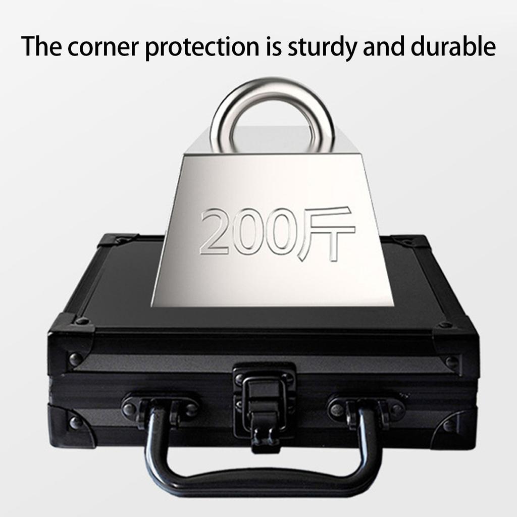 Практичный алюминиевый кейс для хранения драгоценных камней с пенопластовым вкладышем для надежной защиты ювелирных изделий и удобства в путешествиях