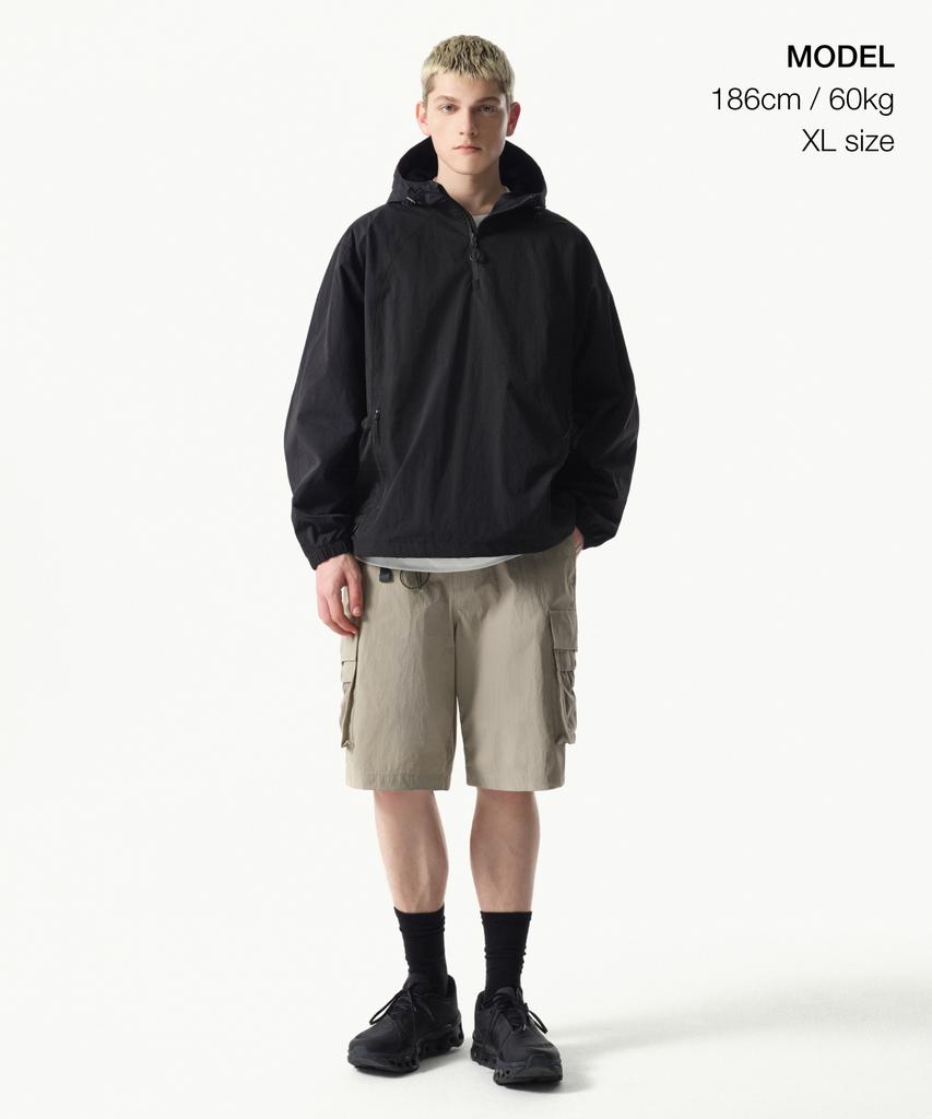Musinsa Standard [City Leisure] Mesh Pocket Anorak Jacket [Black]