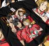 Haikyuu T-shirt Volleyball Kuroo Tetsurou Kozume Kenma Anime Shirt All Size  113