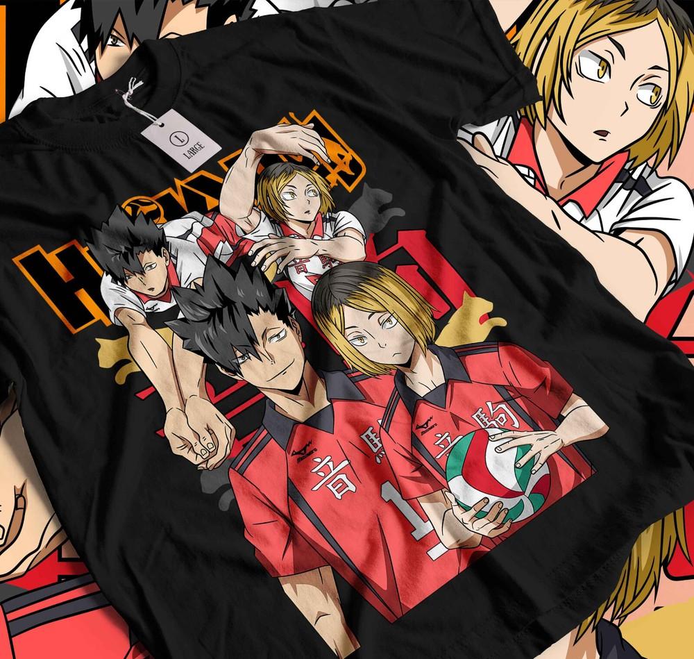 Футболка Haikyuu Волейбол Куроо Тэцуро Козуме Кенма Аниме Футболка Все Размеры 113
