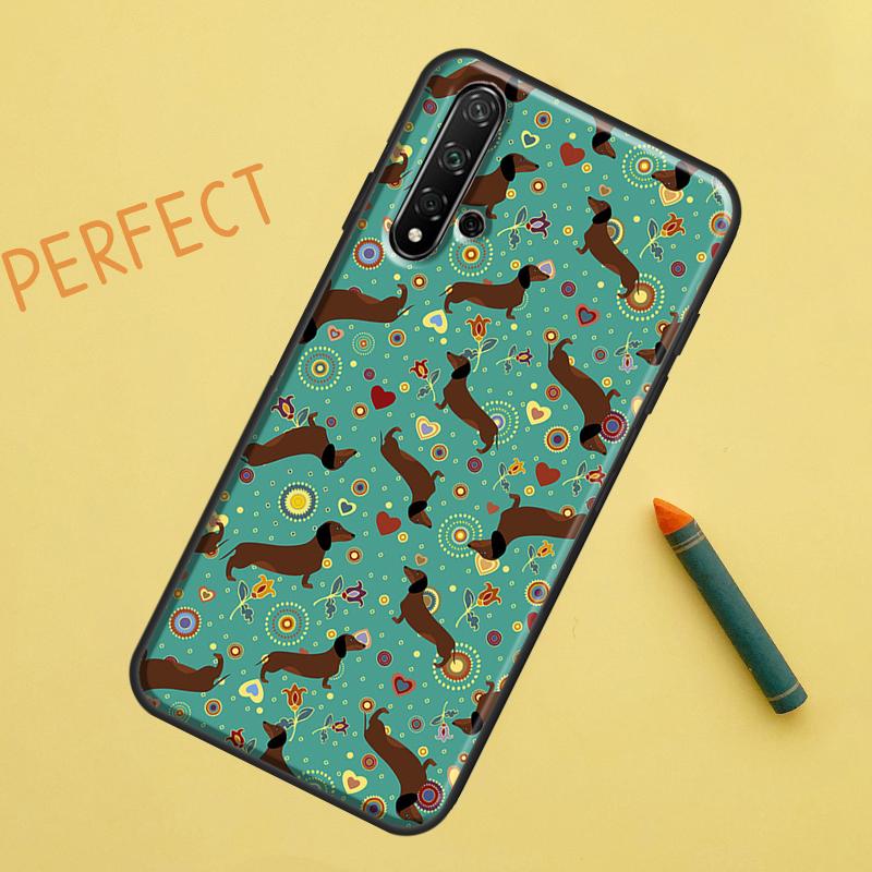 Чехол для собаки таксы для Huawei P30 Pro P20 P40 Lite Nova 8i 7i 3i 11i 5T 9 10 SE Y60 Y61 Y70 Y90 P Smart Z