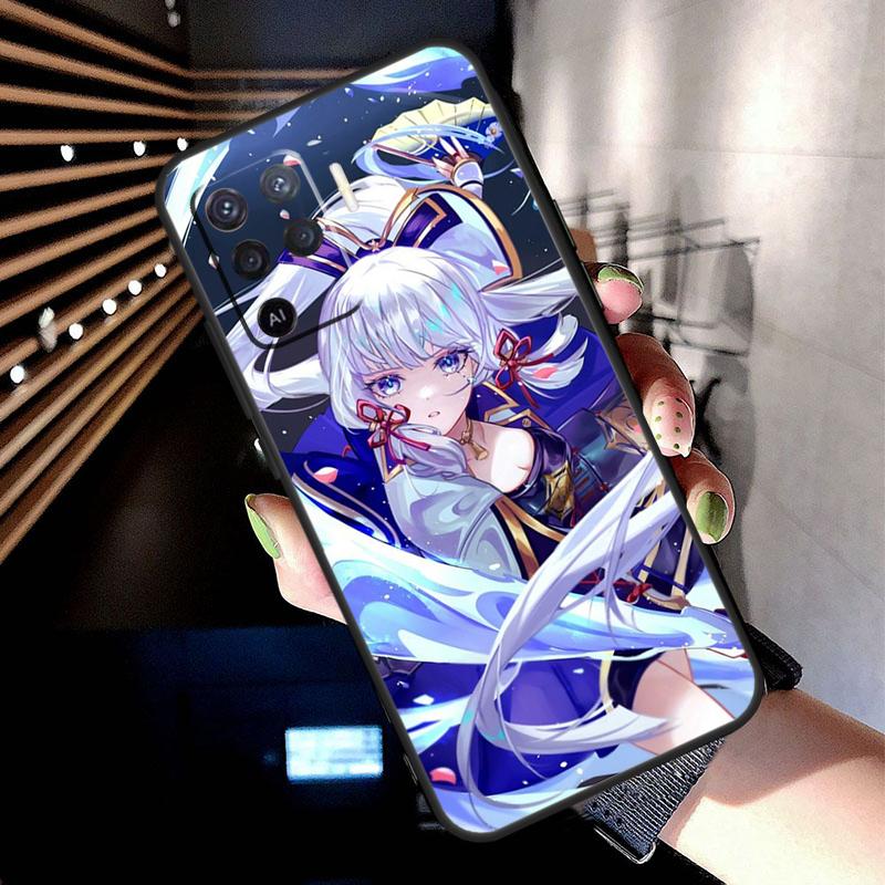 Чехол Genshin Impact Kamisato Ayaka для Oppo A17 A57 A77 A76 A16 A96 A18 A60 A80 A40 A38 A58 A78 A98 A94 A74 A54 A15 A5 Pro