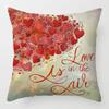 Home Decor Love in the Air Heart Printed Pillow Covers Pattern Cushion Cover Suitable for Sofa Bedroom Car Pillow Cover