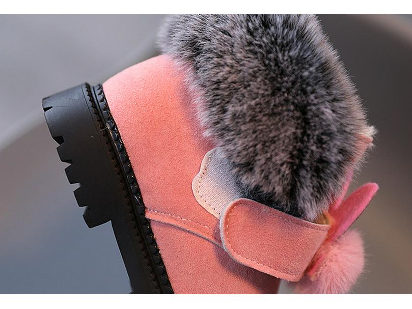 Зимние сапоги принцессы для девочек 2023 года — мягкие, утолщенные, плоские, хлопковые, короткие детские туфли