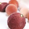 35pcs Shatterproof Christmas Velvet Ball Pendant Xmas Tree Ornaments  Holiday Festival Decor