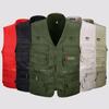 Summer Men Tactical Hiking Fishing Vest Multi-pocket Photographer Waistcoat Outdoor Leisure Male Thin Cargo Jacket Vests