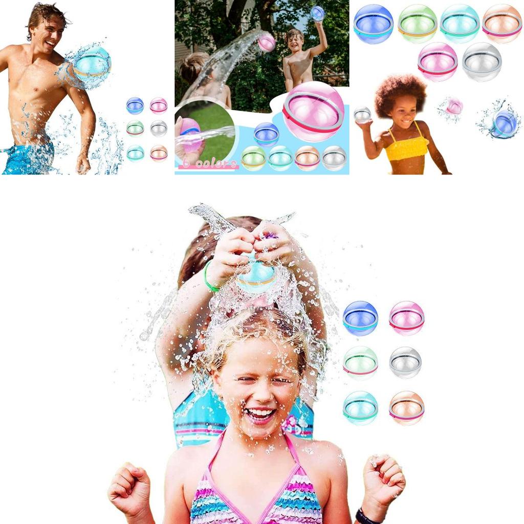 Неоновые шары-всплески многоразовые водяные шары для игр в бассейне и вечеринок