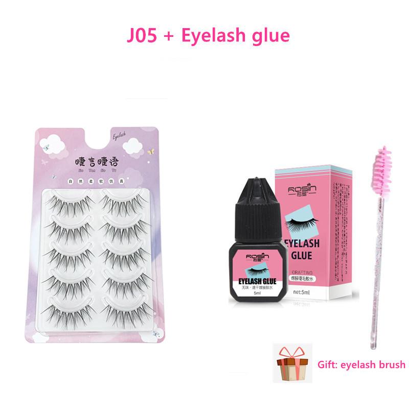5 пар накладных ресниц в естественном стиле, подходят для начинающих. Наращивание ресниц. Отдельные ресницы. Специальный набор инструментов для наклеивания накладных ресниц.
