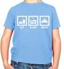 Eat Sleep Bikes Motorbike - Kids T-Shirt - Cyclist Cycling Biker Biking