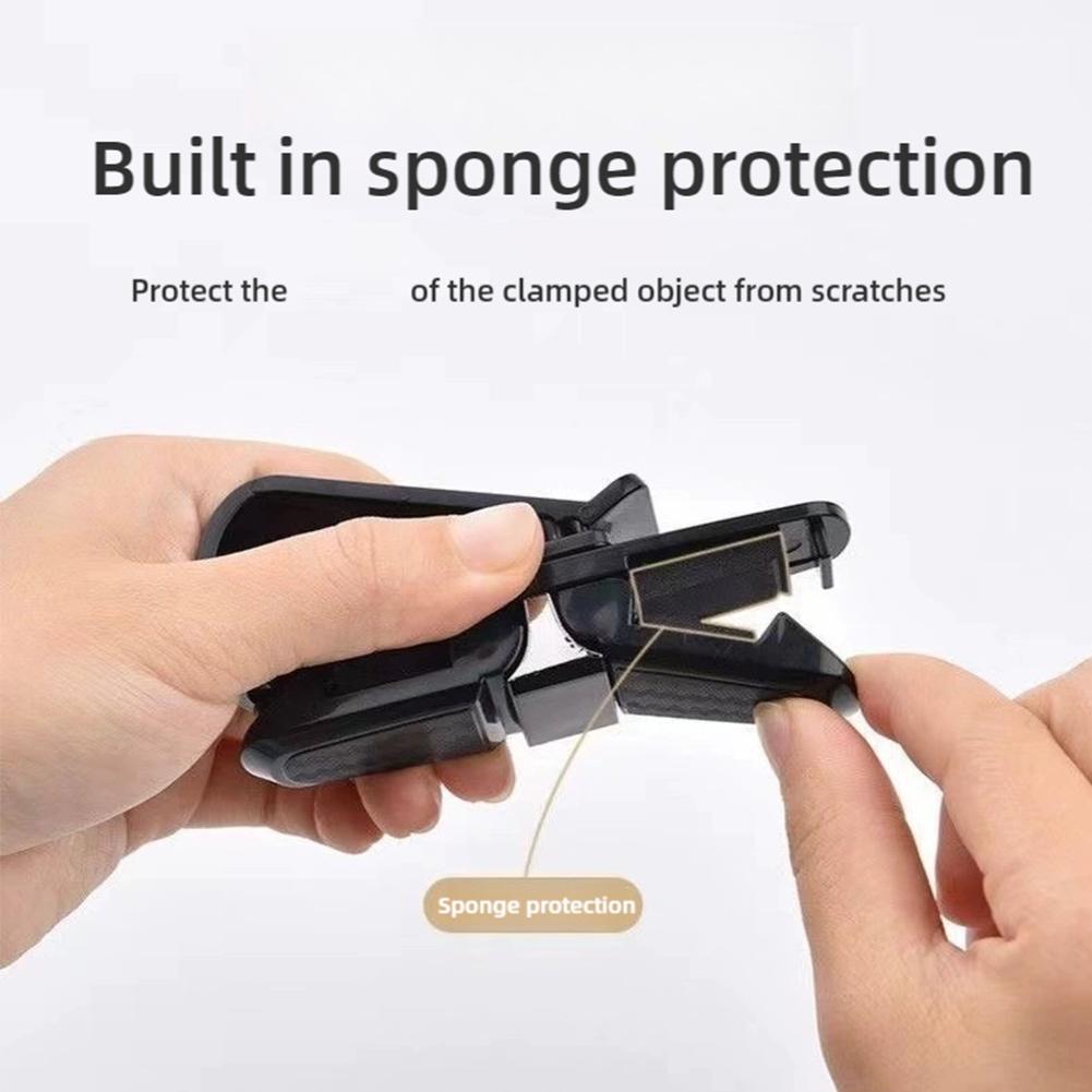 Автомобильный зажим для очков под карбон, держатель для солнцезащитных очков на козырек, регулируемый на 180 градусов, универсальный фиксатор для карт и билетов