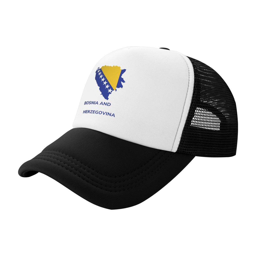 Unisex Women Bosnia and Herzegovina Flag Hat Trendy Baseball Cap Snapback Hat Casual Headewear Adjustable
