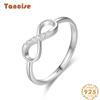 Tancise Classic 925 Sterling Silver  Zircon Ring Ladies Jewelry Wedding Promise Party Gift