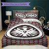 Eintracht Frankfurt Pattern Bedding uilt Set uilt Cover Pillowcase Home Decoration Birthday Gift (1 * duvet cover + 2 * pillowcase  without core)