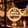 Рождественские подвесные огни-письма, светодиодные огни для скачек, атмосферные декоративные огни
