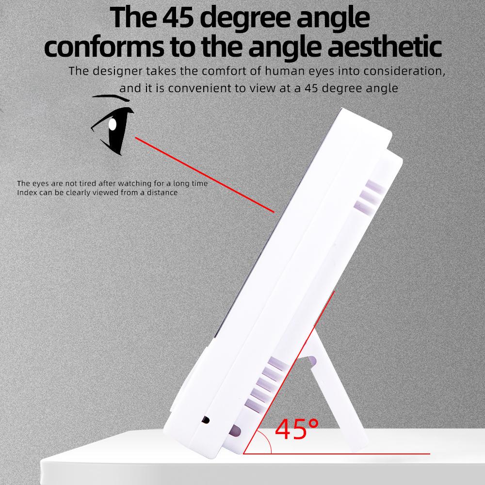 HTC-1 HTC-2 Цифровой измеритель температуры и влажности Электронный ЖК-термометр для помещений и улицы Гигрометр Метеостанция Часы