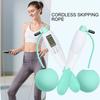 1 Pair Big Ball Jump Rope LCD Screen Four Modes Non-Slip Handle Exercise Fitness Equipment Free Adjustable Smart