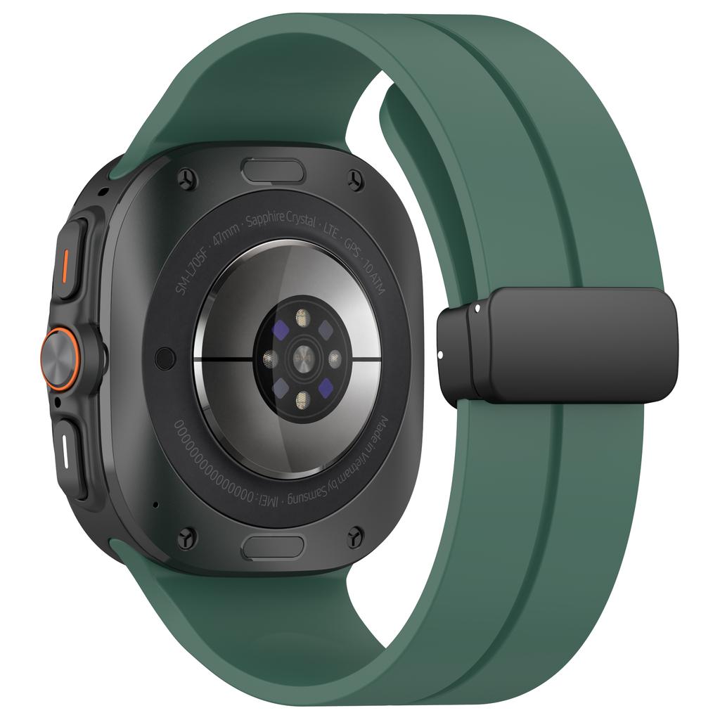 Магнитный D-образный ремешок для Galaxy Watch Ultra, Спортивный силиконовый ремешок для Samsung Galaxy Watch Ultra 47 мм, Браслет