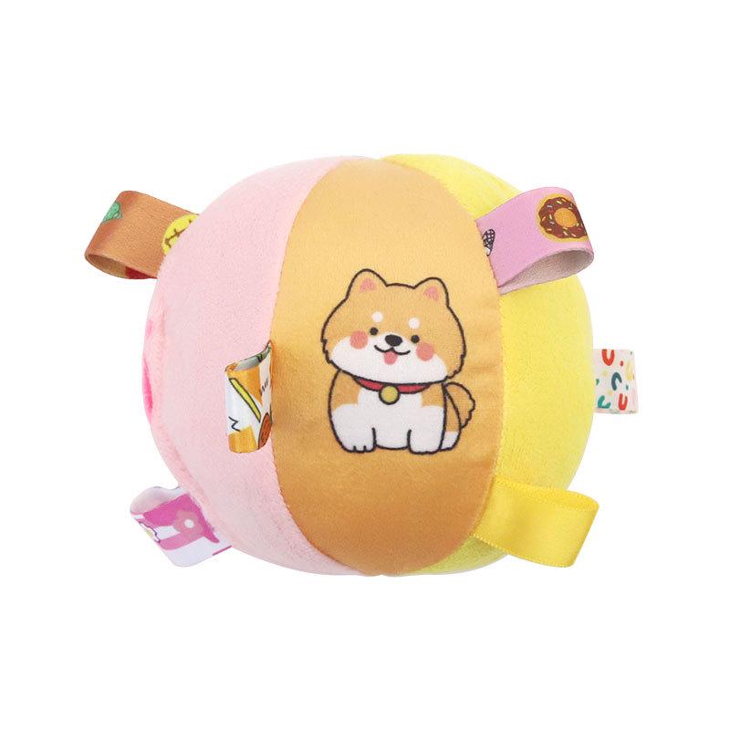 Плюшевый мячик-погремушка для собак - Милая звучащая игрушка для снятия щенячьей скуки