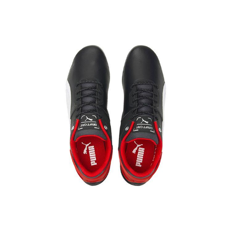 Scuderia Ferrari x Puma Drift Cat Delta Черно-белые кроссовки унисекс Белый 306864-04