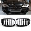 1 Pair Front Kidney Grille Dual Slats Double Line Grills Gloss Black Racing Grills for BMW 3 Series E46 Cabrio Coupe 2003-2006