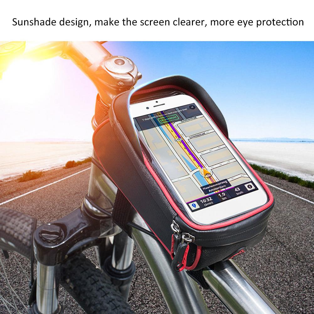 Сумка-дождевик Рама Передняя верхняя труба Светоотражающие велосипедные сумки Сумка Mo