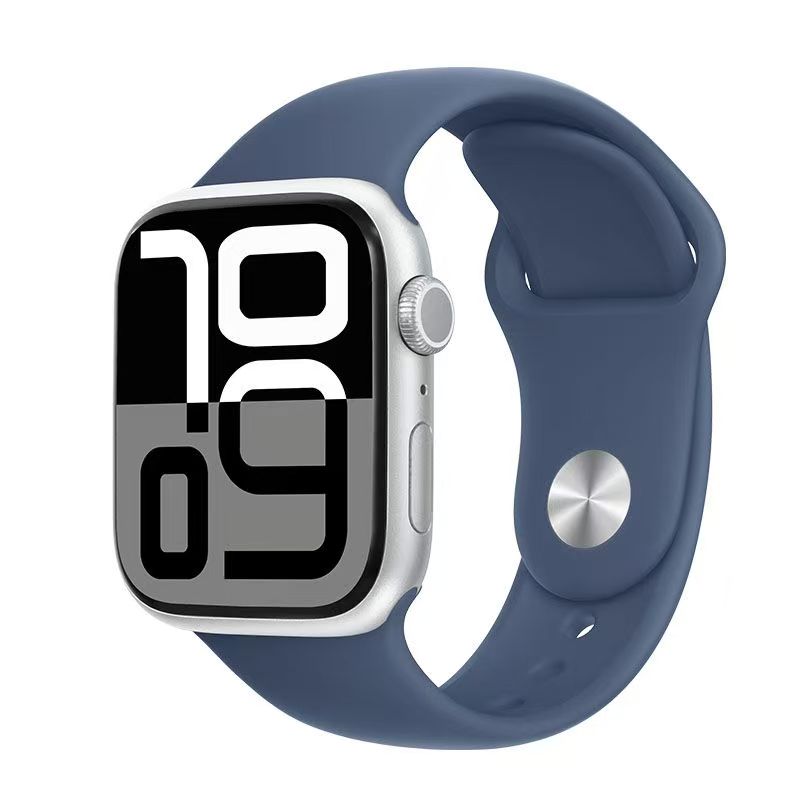 Apple Watch Series 10 GPS 42/46MM Алюминиевый циферблат с силиконовым спортивным ремешком