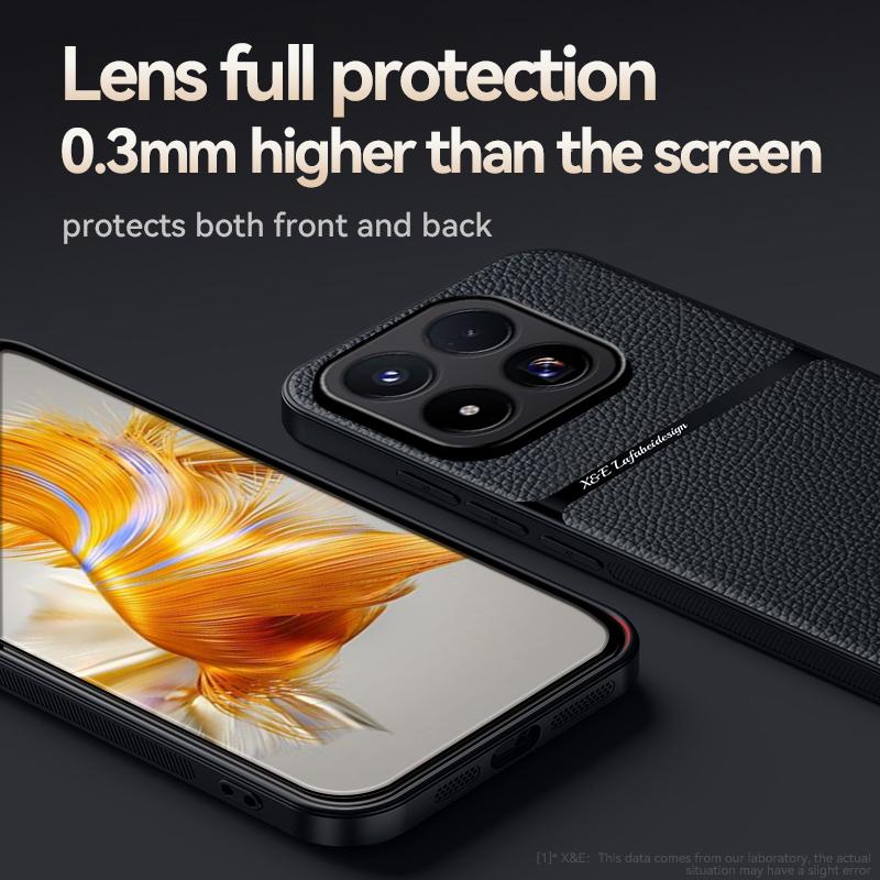 For Xiaomi 17T 15T 14T 13T 17 15 14 15s Pro Leather Litchi Texture with Ultra-ThinSlim PhoneCase For Xiaomi 15 14 Ultra 17Promax