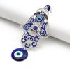 Muy Bien Turkey Devil's Eye Fatima Hand Alloy Pendant Ward Off Evil Good Luck Car Rearview Mirror Pendant Home Wall Decorations
